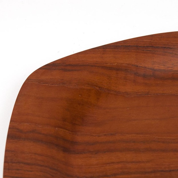 Teakhouten Mid-Century design vintage dienblad