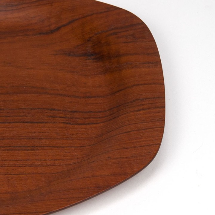 Teakhouten Mid-Century design vintage dienblad