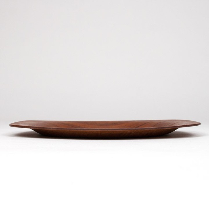 Teakhouten Mid-Century design vintage dienblad