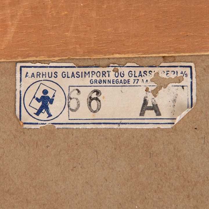 Aarhus Deense vintage kleine spiegel model 66A