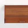 Teak Danish vintage wall cabinet with drawer