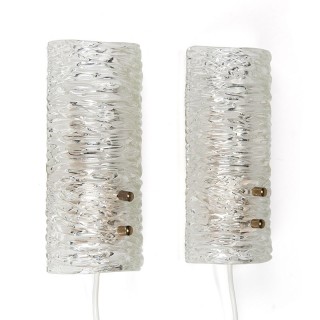 Set Orrefors vintage wandlampen model 8493