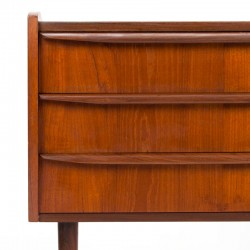 Teak Mid-Century Danish vintage chest of drawers with 3 drawers