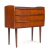 Teak Mid-Century Danish vintage chest of drawers with 3 drawers