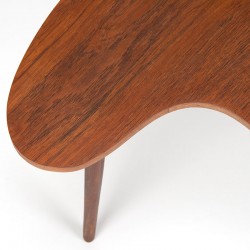 Side table in kidney shape Mid-Century Danish design