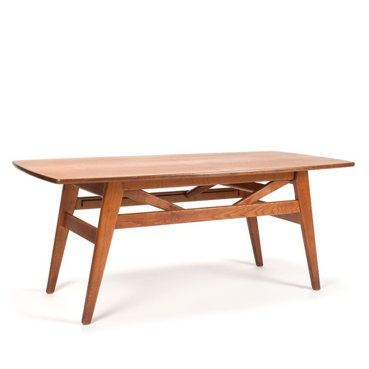 Deense Mid-Century vintage salontafel hoog/laag