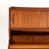 Mid-Century Deens vintage secretaire meubel in teak