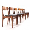 Findahls set of 6 Danish teak vintage dining table chairs