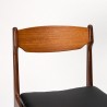 Findahl's set van 6 Deense teakhouten vintage eettafel stoelen