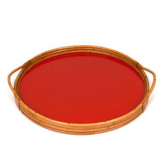 Bamboo tray vintage model from the 1950s/60s