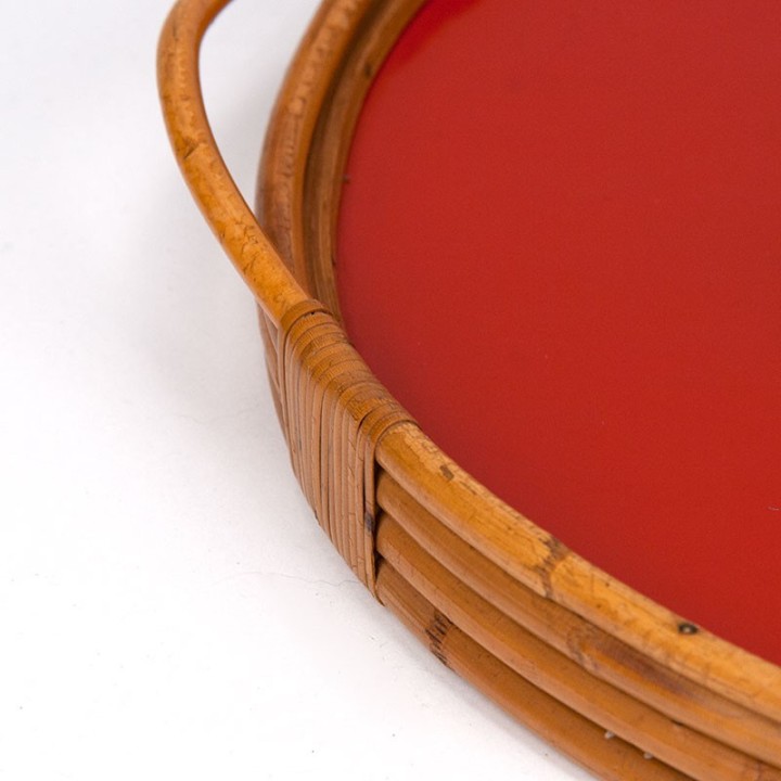 Bamboo tray vintage model from the 1950s/60s