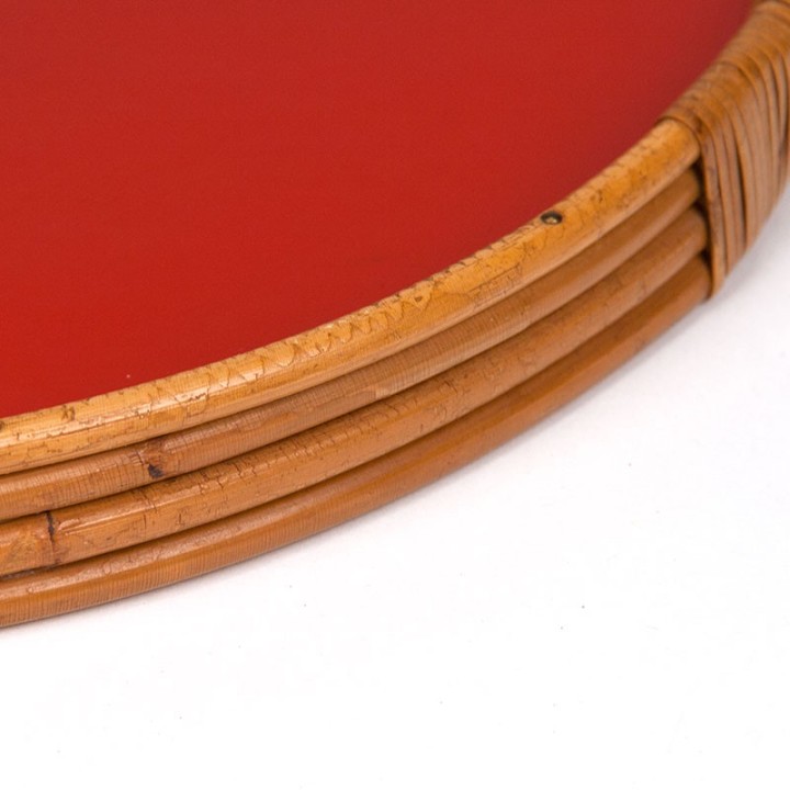 Bamboo tray vintage model from the 1950s/60s