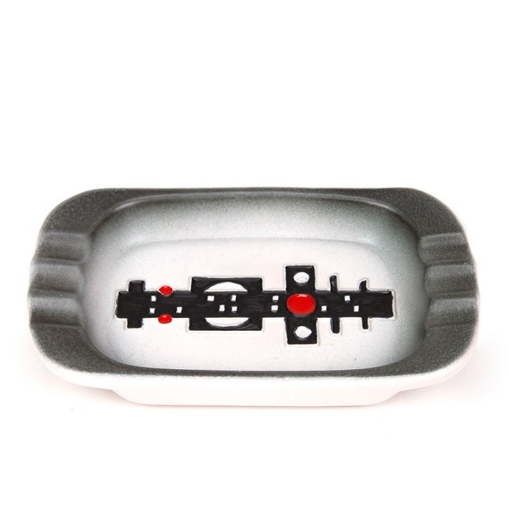 Johgus Bornholm vintage Danish abstract earthenware ashtray