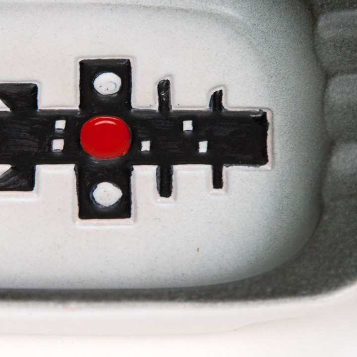 Johgus Bornholm vintage Danish abstract earthenware ashtray