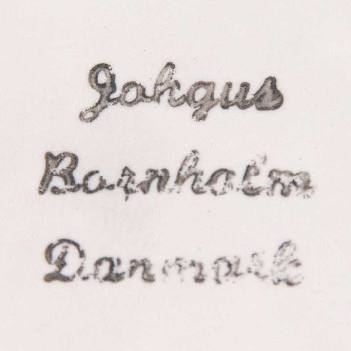 Johgus Bornholm vintage Danish abstract earthenware ashtray