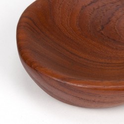 Organically designed Mid-Century small bowl in teak
