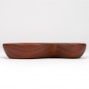 Organically designed Mid-Century small bowl in teak
