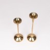Brass set of 2 Mid-Century vintage candlesticks