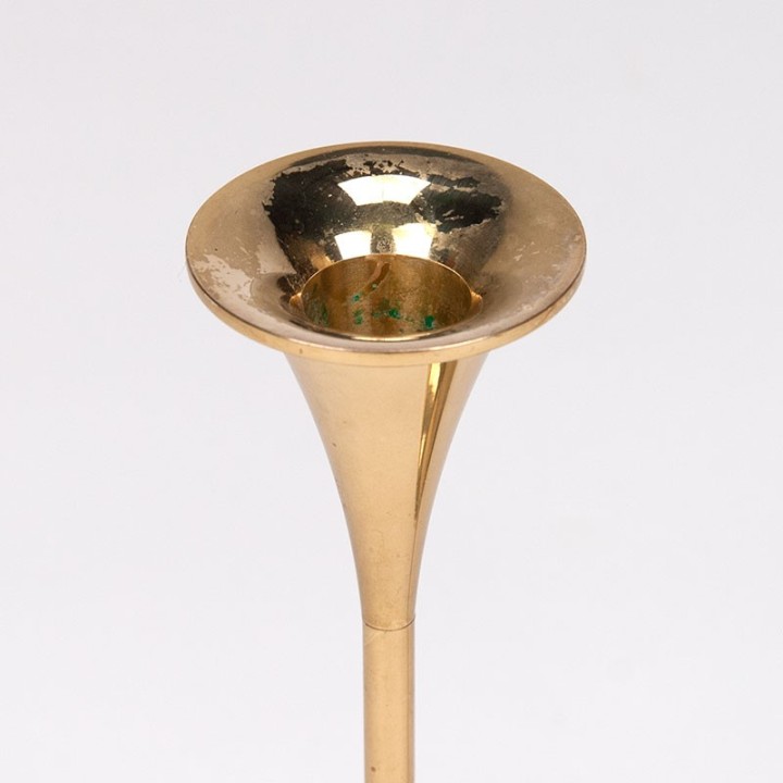 Brass set of 2 Mid-Century vintage candlesticks