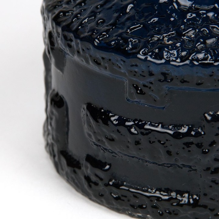 Cobolt vintage vaas ontwerp Göte Augustsson voor Ruda Glasbruk