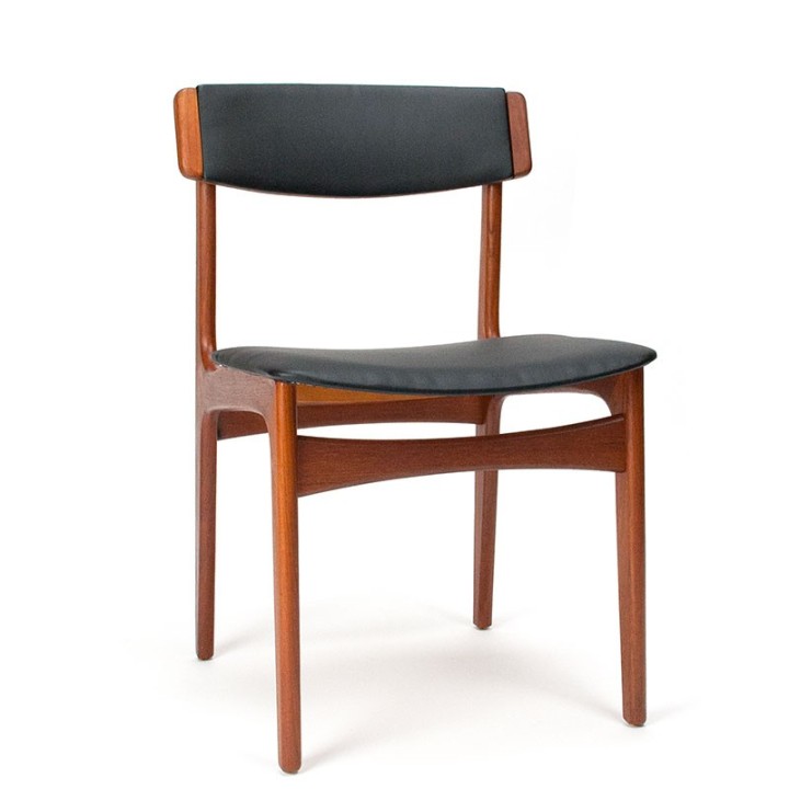 Teakhouten eettafel stoel in teak vintage Deens model