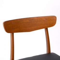 Teak Danish vintage dining table chairs