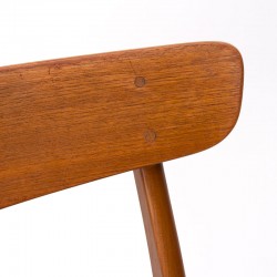 Teak Danish vintage dining table chairs