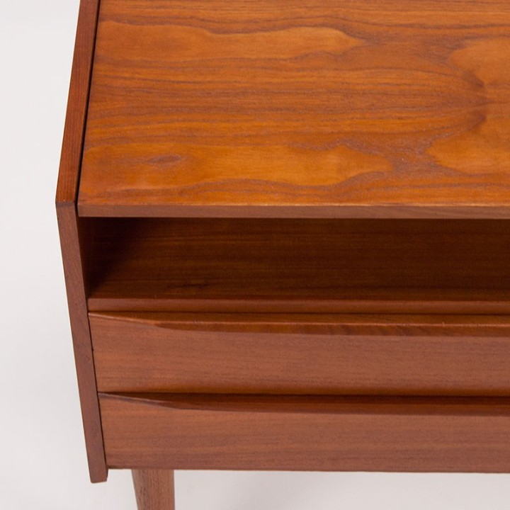 Mid-Century Danish teak vintage chest of drawers and dressing