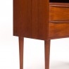 Mid-Century Danish teak vintage chest of drawers and dressing