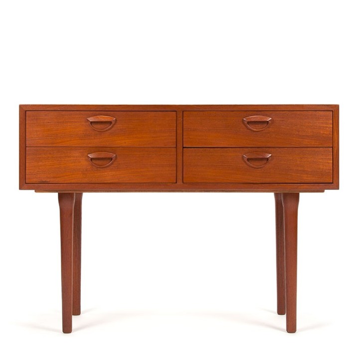 Kai Kristiansen teak vintage kastje voor Feldballes Møbelfabrik