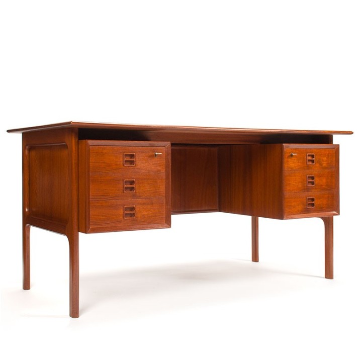 Brouer Deens vintage design bureau in teakhout