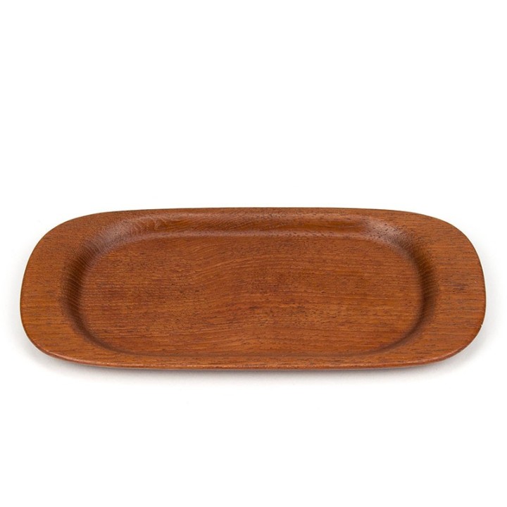 Klein teak vintage serveerblad jaren zestig