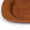Small teak vintage serving tray from the sixties