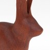 Teak vintage Danish figurine of a rabbit