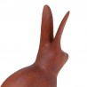 Teak vintage Danish figurine of a rabbit