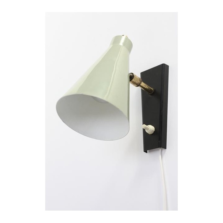 Grey wall lamp 1960's - Retro Studio