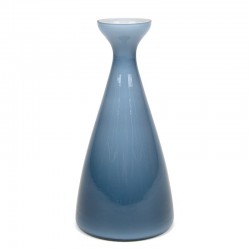 Blue glass vintage Danish vase