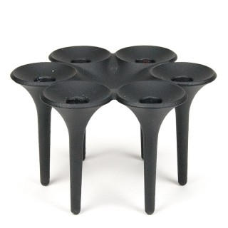 Cast iron vintage candlestick design Christel & Christer