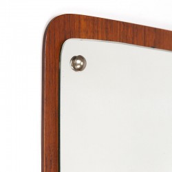 Teak mirror with shelf, high vintage model