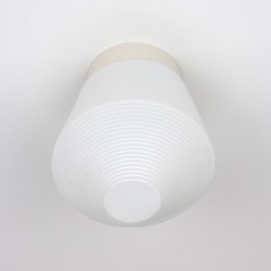 White vintage ceiling lamp from the 1950s