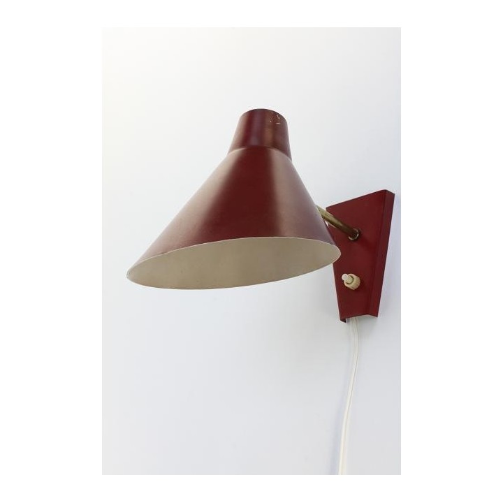 Wandlamp kap rood - Retro Studio