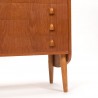 Large model vintage chest of drawers in a special design with 7