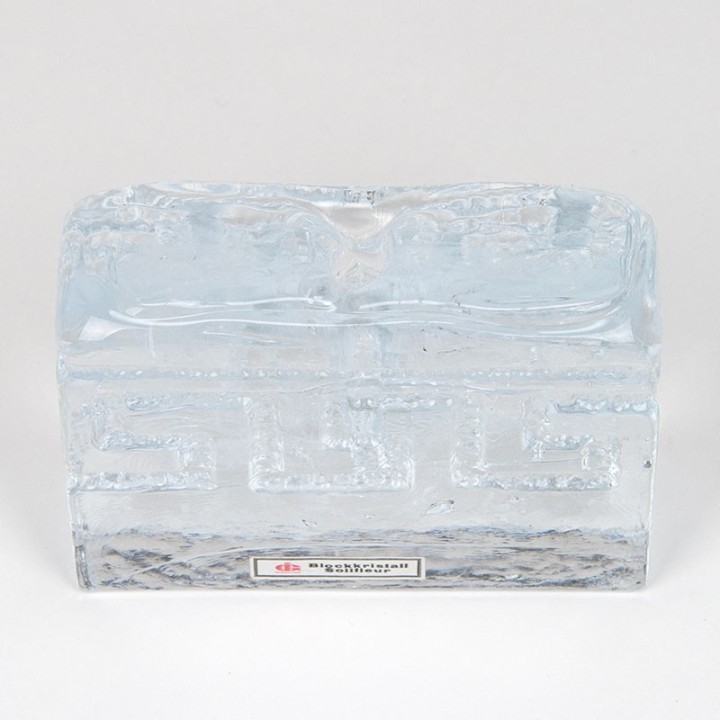 Ingrid glasshütte vintage glass solifleur