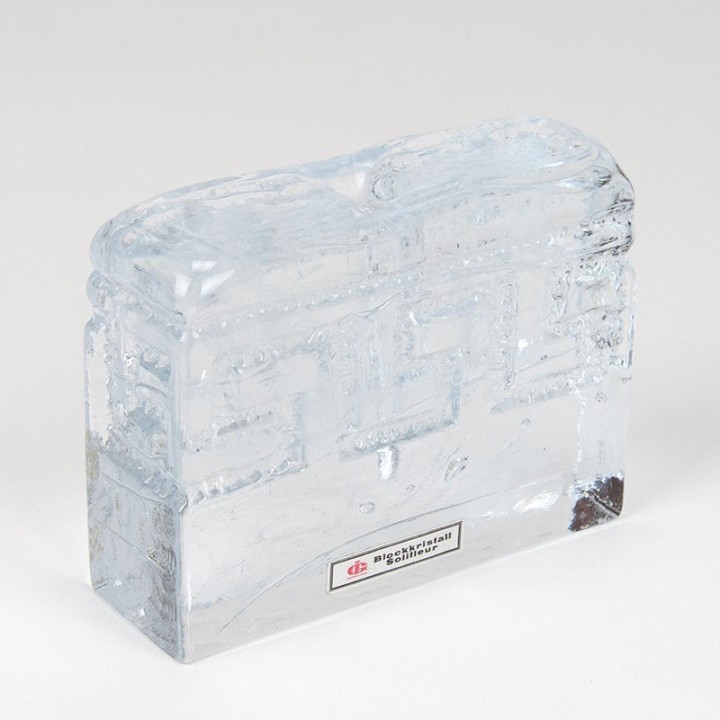 Ingrid glasshütte vintage glass solifleur