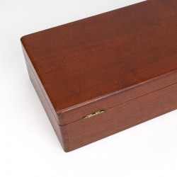 Box with lid in teak vintage model