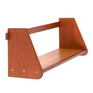 Wall shelf vintage model in teak and pine wood