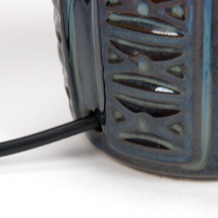 Ceramic table lamp vintage Søholm model 1038