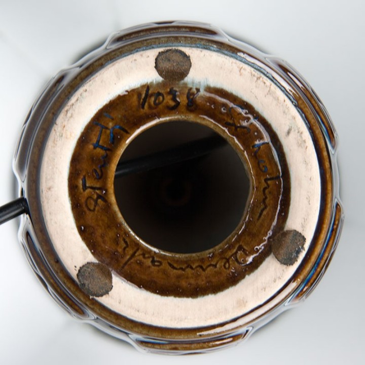 Keramiek tafellamp vintage Søholm model 1038