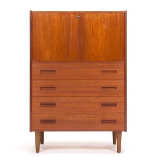 Westergaards Møbelfabrik secretary cabinet, vintage Danish