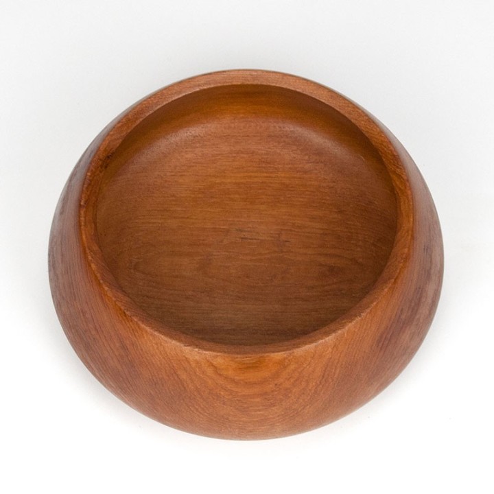 Large Danish vintage serving bowl in teak